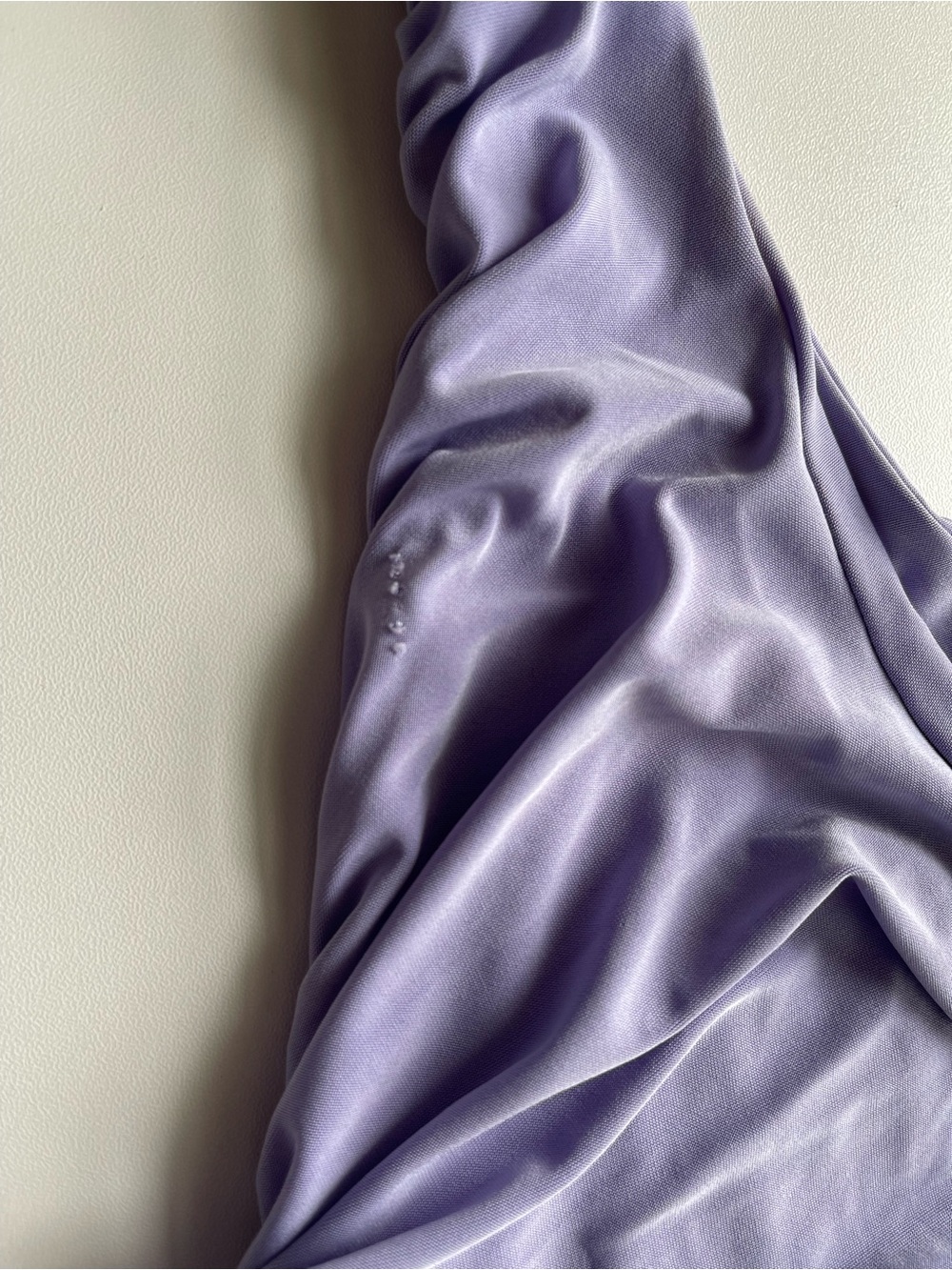Missguided Lavender One-Shoulder Ruched Dress - Picture 4 of 4